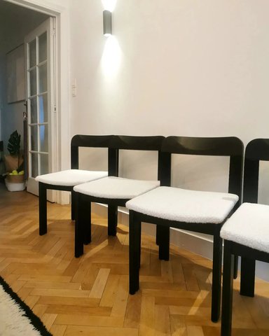 X6 dining chairs in wood
