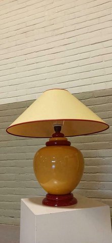 Vintage Franse design vaaslamp tafellamp, Kostka