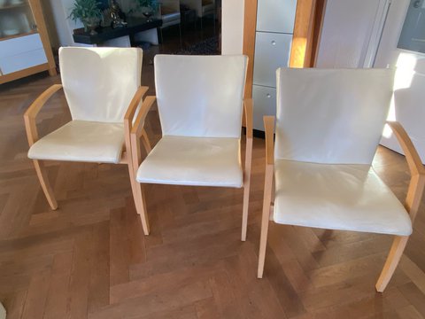 6 Leolux Camarilla stoelen