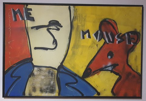 Herman Brood "Mouse" (100x150 centimeter)