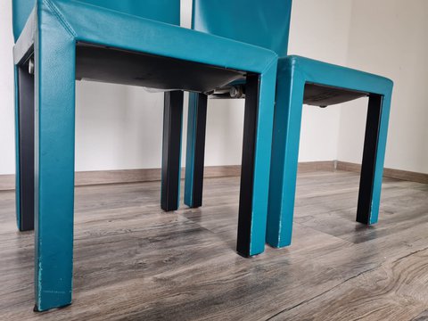6 B&B Italia stoelen designed door Paolo Piva model Arcara