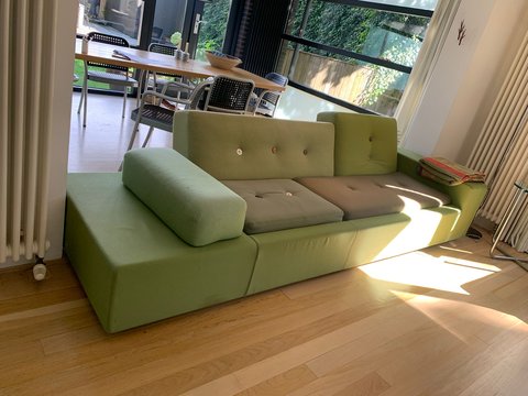 Vitra Polder Sofa XL Green by Hella Jongerius