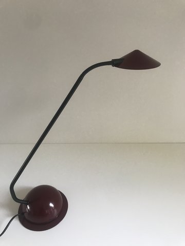 Herda Vintage Tischlampe – Burgunderrot