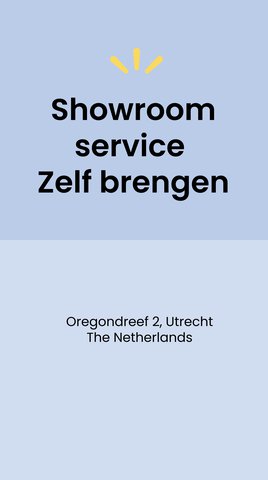 Showroom service - zelf brengen