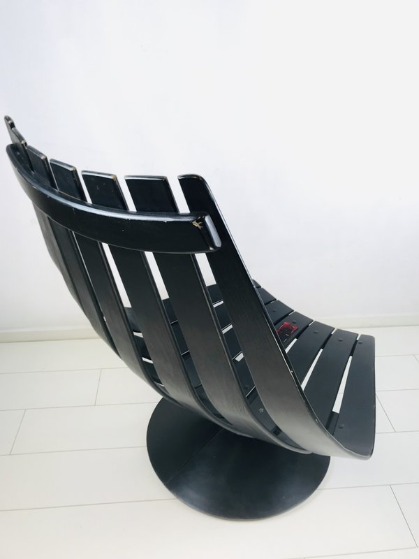 Vintage Hans Brattrud design stoel. Scandinavisch design relax fauteuil 1968