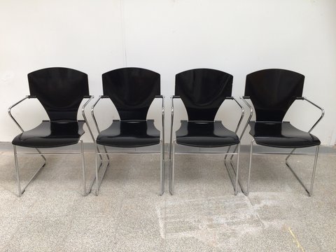 4x Vintage Egoa stoelen door Josep Mora