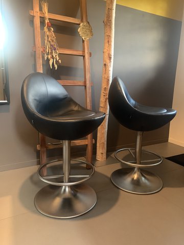 2 x Johanson design Venus bar stool