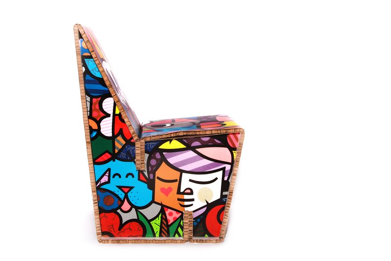 Funky Pop Art Cardboard Lounge Chair