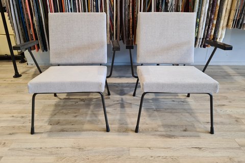 2x Gispen 415/1401 armchairs by Rietveld