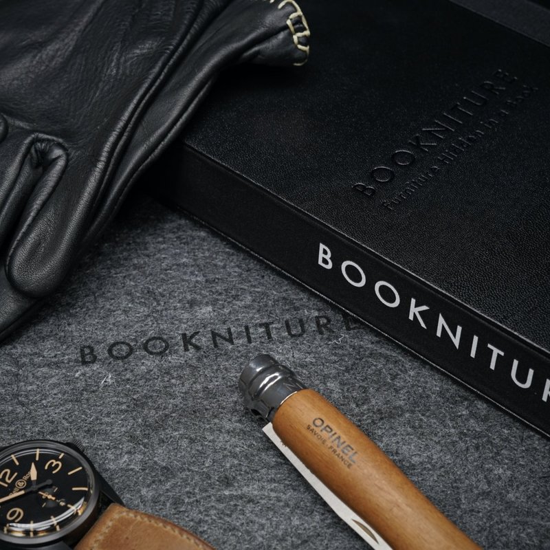 Bookniture field black luxe tafel of kruk
