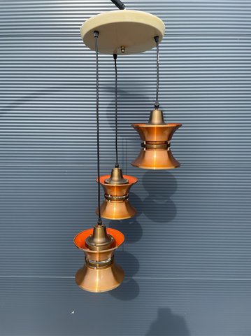 Vintage 3 point ceiling lamp
