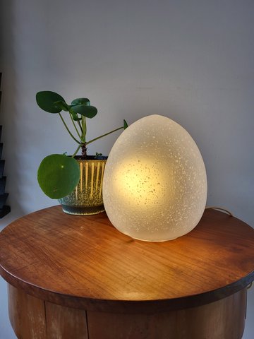 Vintage egg-lamp, Massive, jaren 80