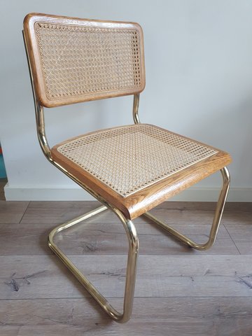 Vintage Stuhl mit Rohrgestell