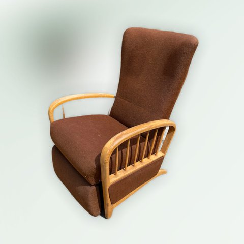 Verder in prijs verlaagd,Vintage relax fauteuil