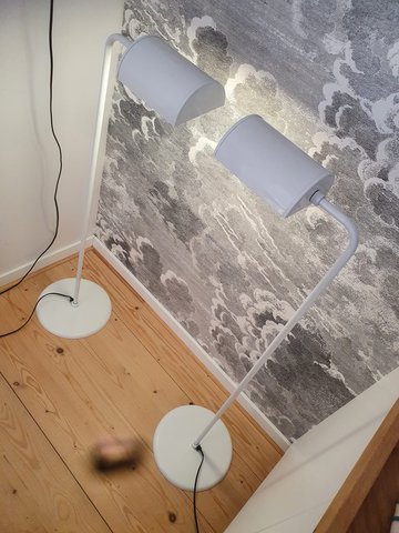 2x Abo Randers Deens design vloerlamp set
