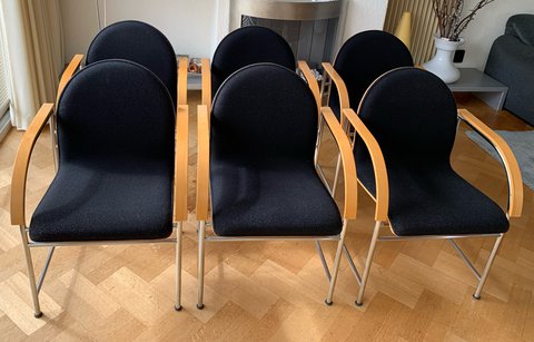 4x Arco dining room chair