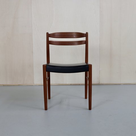 4x Carl Ekström Vintage Design Stuhl Teak