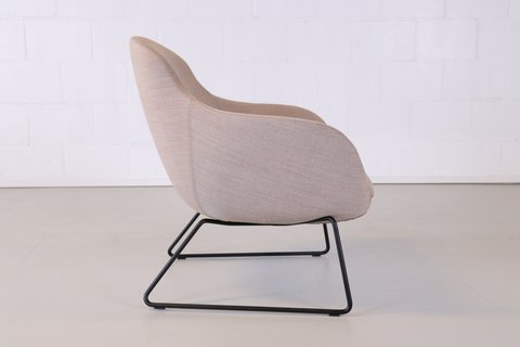 Design armchair on sled