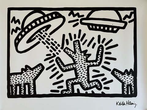 Keith Haring, UFO, 1982