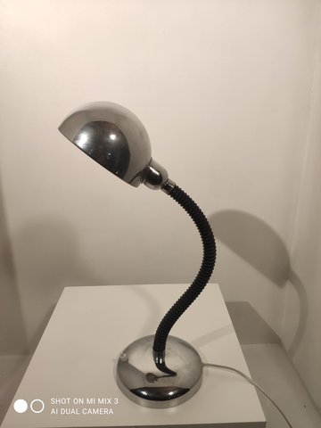 Vintage chrome table lamp