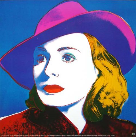 Andy Warhol             Ingrid Bergman     uit 1983