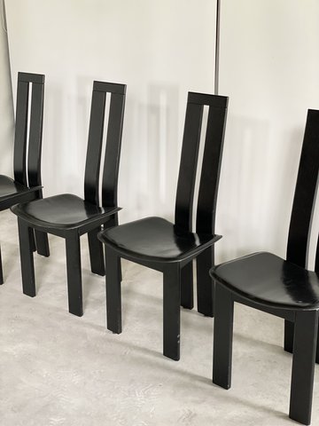 4x Pietro Constantini stoelen