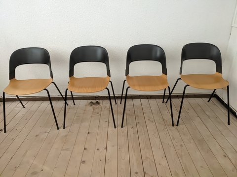 4x Fritz Hansen BH20 pair chairs