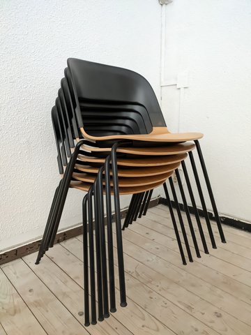 6x Fritz Hansen BH20 pair chairs