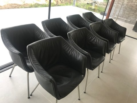 8x Gerard Van Den Berg Label chairs