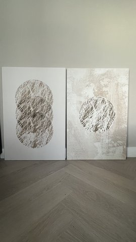 Abstract minimalist wall decoration