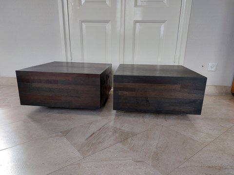 2x Linteloo coffee table side table Aulia design Henk Vos coffee table