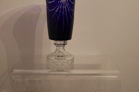 2x Les Grands Ducs crystal vases