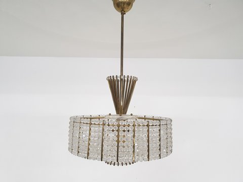 Emil Stejnar for Rupert Nikoll, small chandelier, Austria 1960's