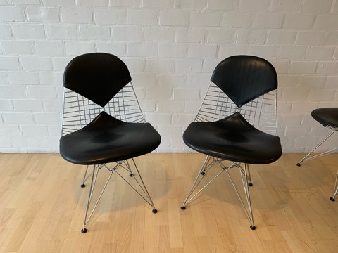 6x Vitra Eames Wire Chairs DKR-2