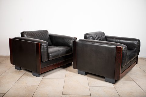 2x Cassina "920" arm chairs Tobia & Scarpa