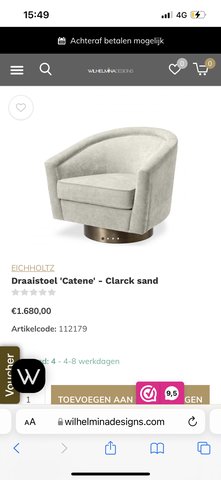 Eichholtz armchair / swivel chair Catene
