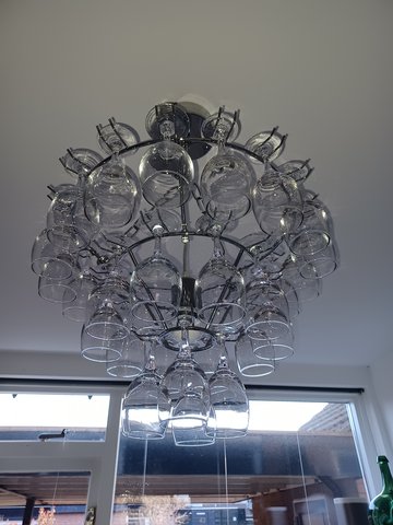 2 x Leitmotiv wine glass chandelier