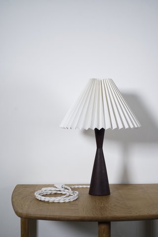 Danish teak table lamp