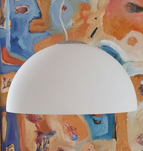 2x Oluce Sonora 438 Hanglampen (Suspension lamps) 38 cm