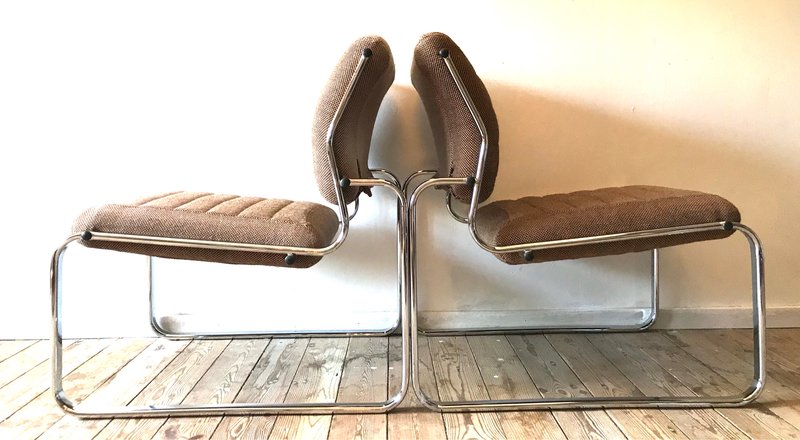 2x Vintage stoelen Bauhaus stijl