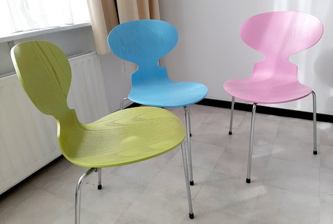 3x Mier stoel, Arne Jacobsen