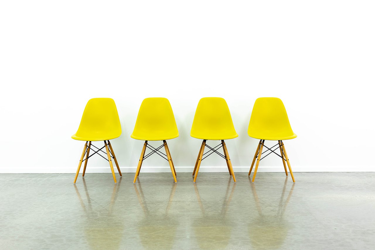 4 x Eames DSW chairs image 1