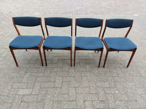 4x Deense eetkamer stoelen