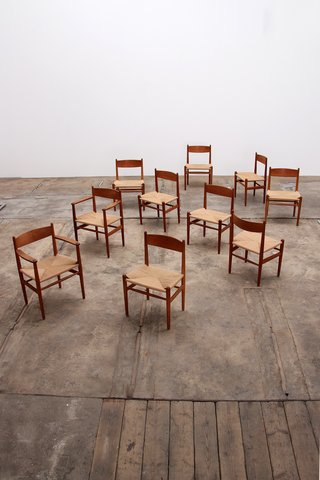 10x Carl Hansen & Søn chairs by Hans Wegner