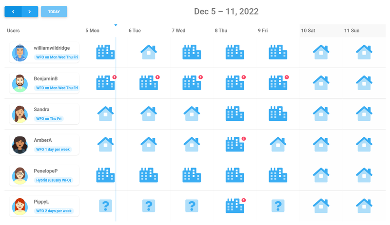 Hybrid Working Schedules
