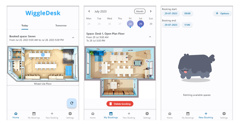 WiggleDesk Desk Booking App