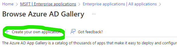 create your own application