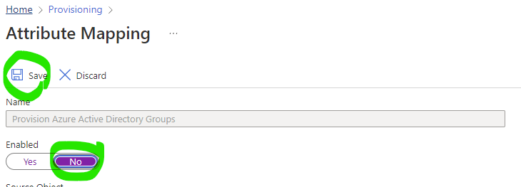 dont provision groups