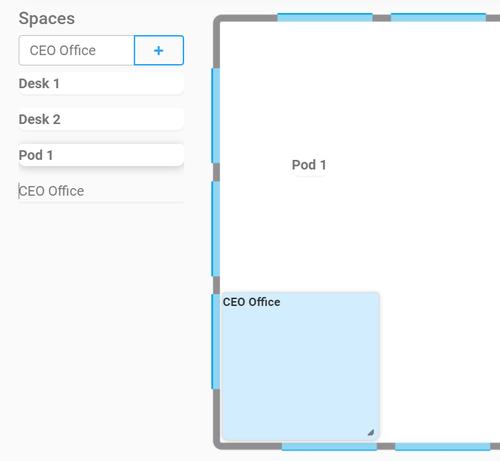 Drag-n-drop floorplan