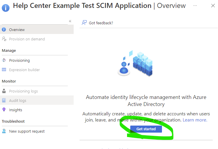 get started with provisioning